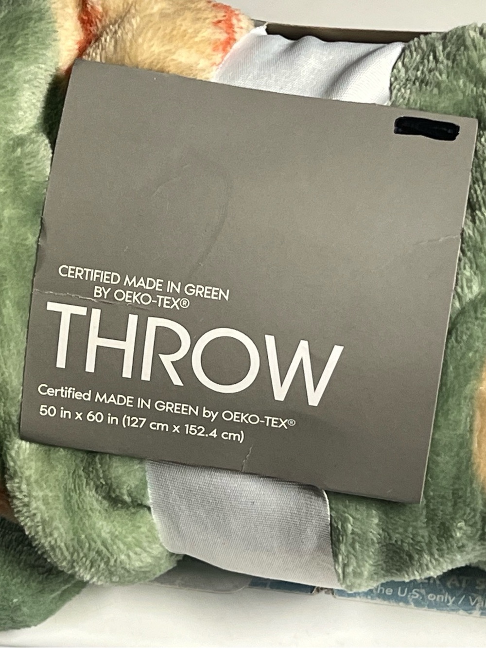 Softball Print  GREEN Throw Blanket - Sage Green Plush